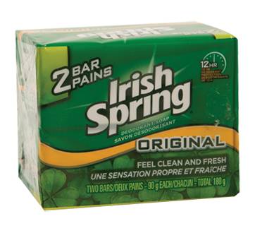 Irish spring savon désodorisant (2 x 90 g, original) - original deodorant bar soap (2 x 90 g)