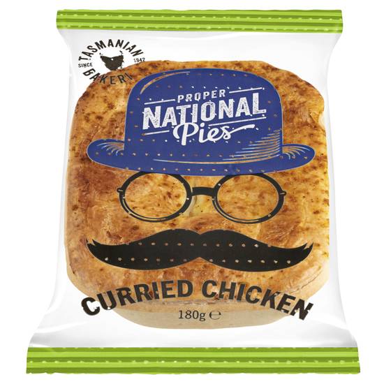 Tasmanian Bakeries Proper National Pies Curried Chicken Single Delivery