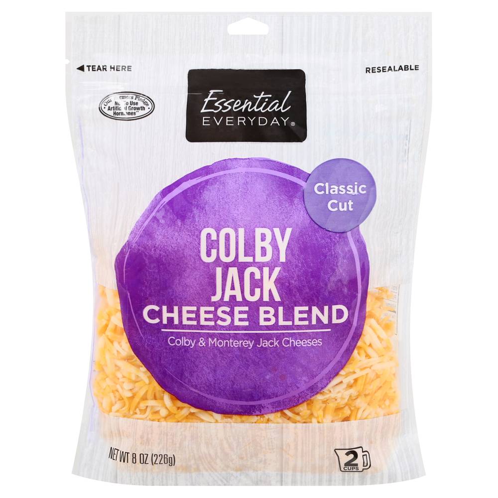 Essential Everyday Classic Cut Colby Jack Cheese Blend (8 oz)