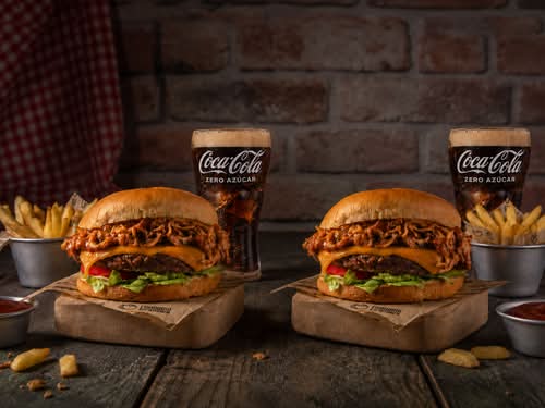 2 American bacon burger
