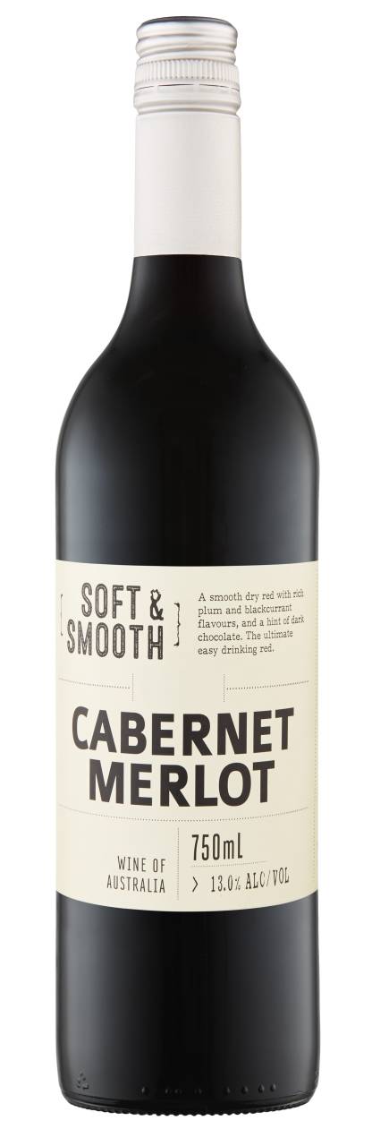 Cleanskin Soft & Smooth SEA Cabernet Merlot 750ml