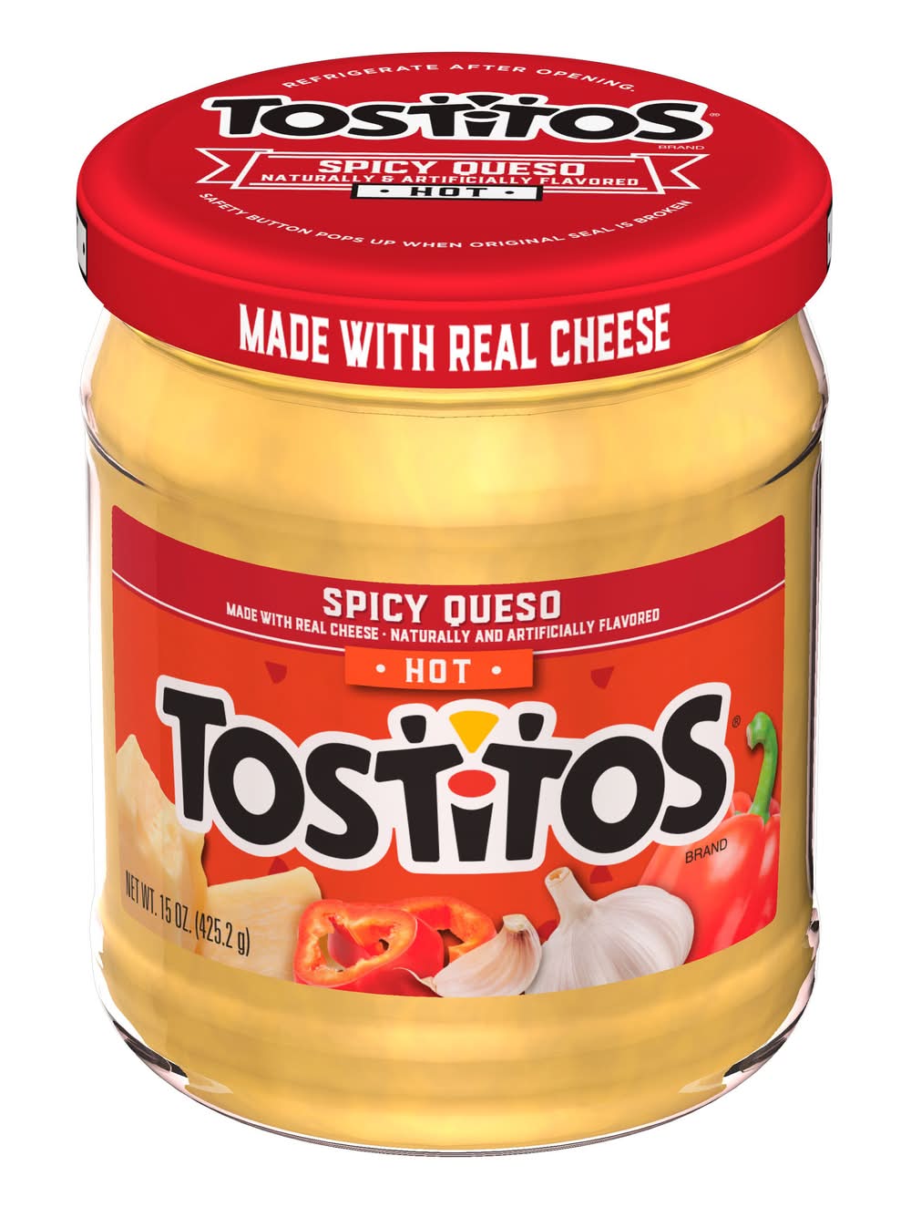 Tostitos Cheese Dip, Hot Spicy Queso (15 oz)
