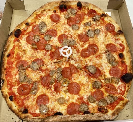 Plain Cheese Pie with Two Toppings