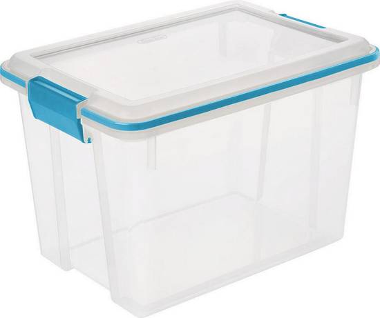 Sterilite Gasket Box With Blue Aquarium Latches (1 box)