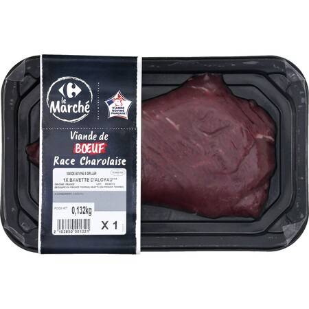 Carrefour Le Marché - Viande bovine bavette d'aloyau à griller (130g)