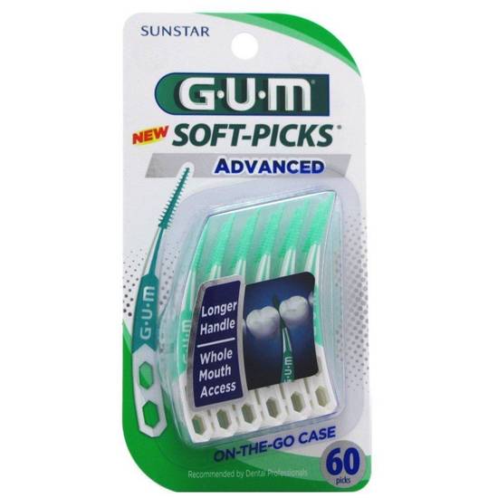 Gum Soft-Picks Dental Picks, Advanced - 60 ct