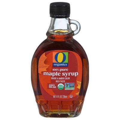 O Organics Syrup Pure Maple 100% 8 Fluid Ounce - 8 Fz