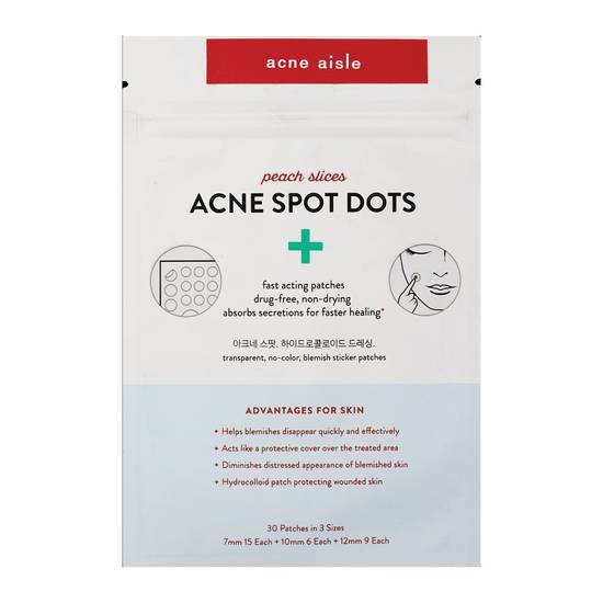 Peach Slices Acne Spot Dots, 30CT