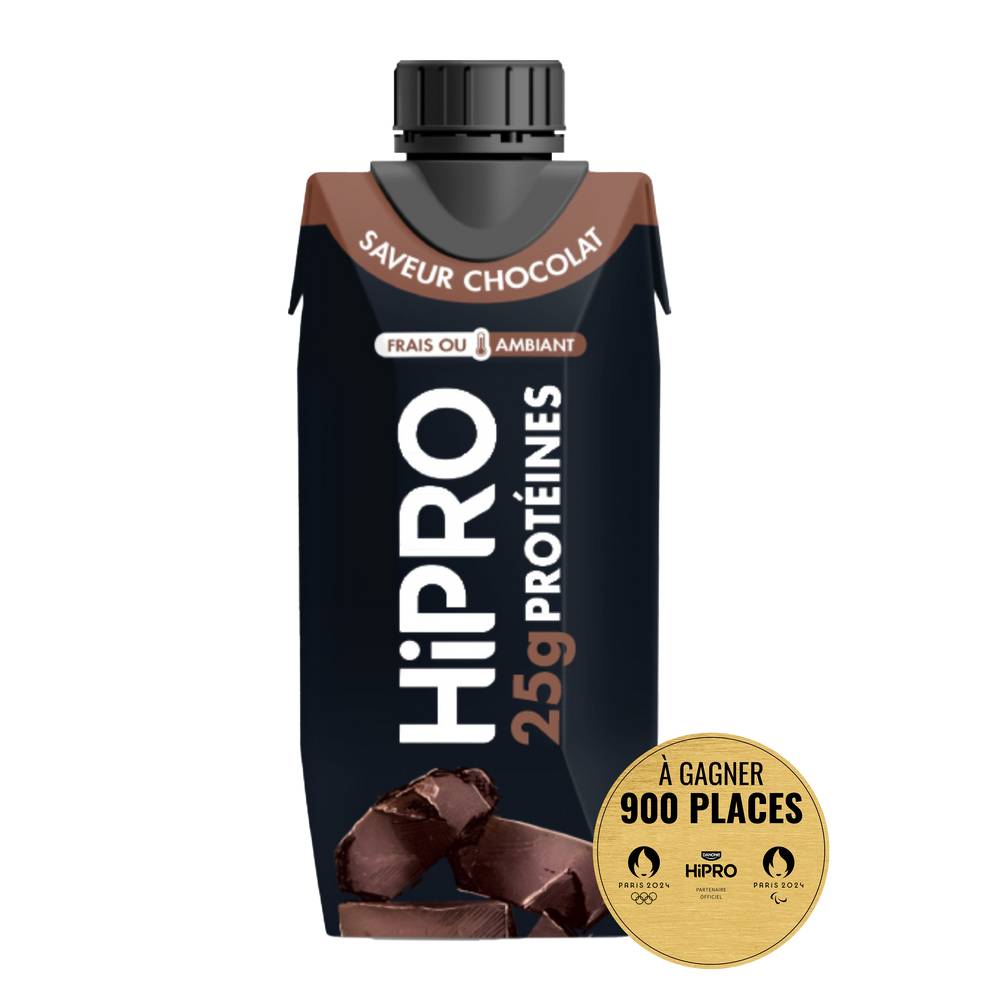 Hipro - Boisson protéinée lactée, chocolat (345ml)