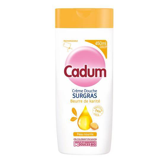 Cadum - Crème douche surgras beurre de karité peau nourrie (450ml)