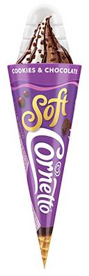 Cornetto Soft Cookie Chocolate 140ml