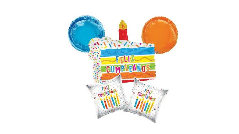 Spanish Language Birthday Balloon Bouquet