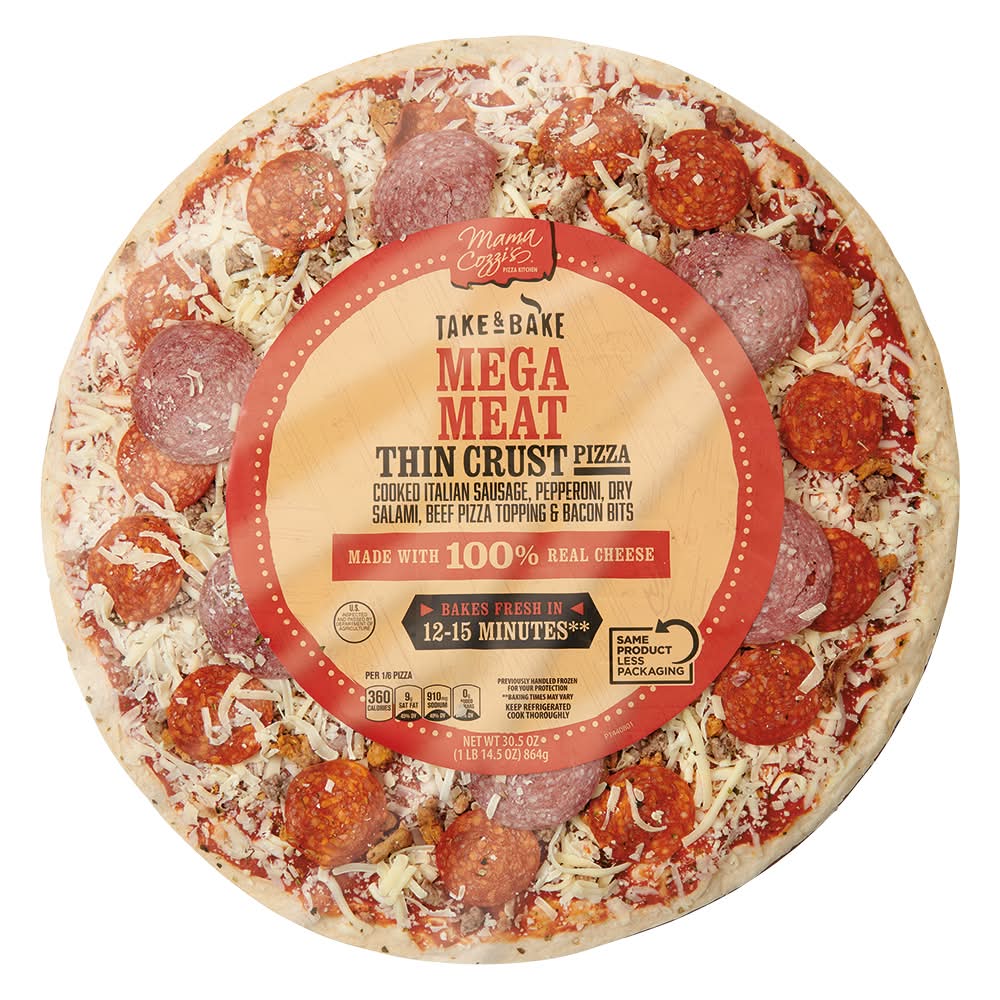 Mama Cozzi's Pizza Kitchen Mega Meat Deli Pizza 16in