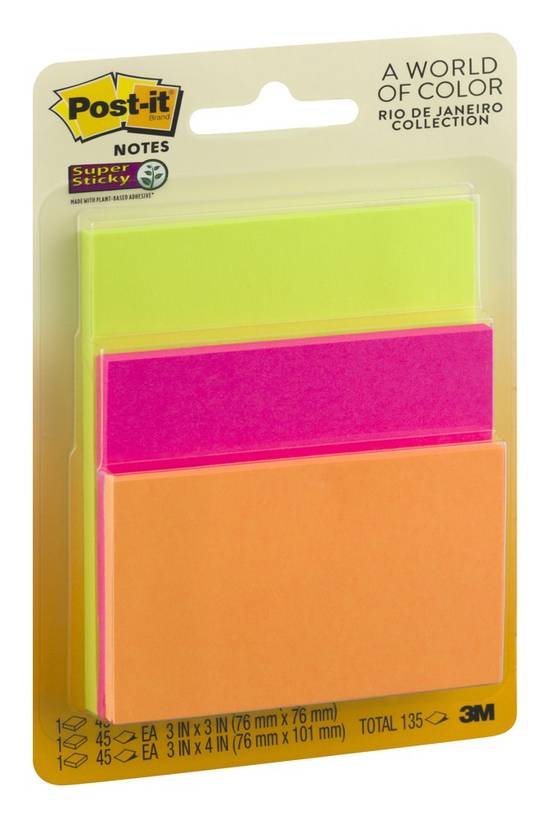 Post-It Super Sticky Notes (3 ct)