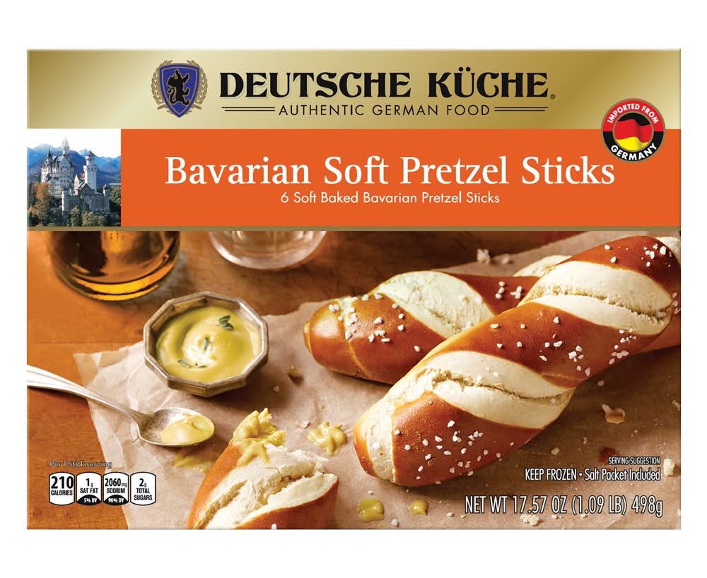 Deutsche Kuche Bavarian Soft Pretzel Sticks (17.57 oz, 6 ct)
