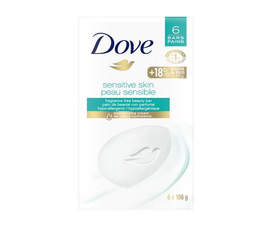 Dove Sensitive Skin Beauty Bar (6 units)