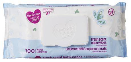 Parent's Choice Fresh Scent Textured Baby Wipes (100 wipes)