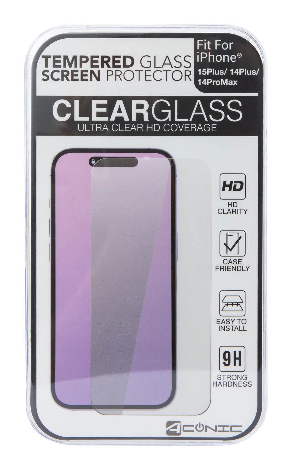 Tempered Glass Screen Protector For iPhone 15 Plus®/14 Plus®