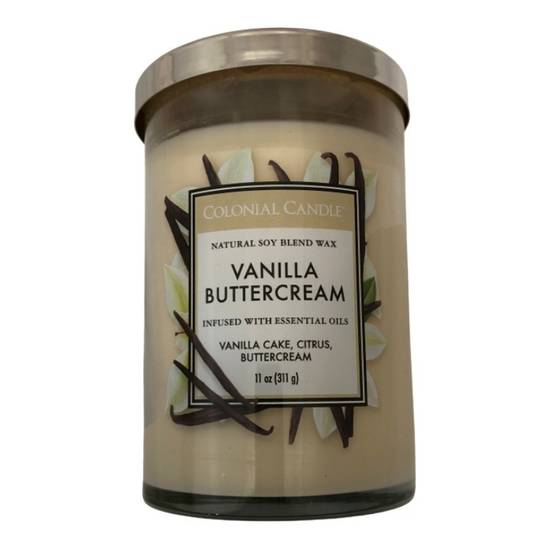 Colonial Candle Cylinder Vanilla Buttercream (311 g)
