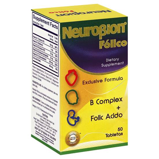 Neurobion Fólico Dietary Supplement Caplets (50 ct)