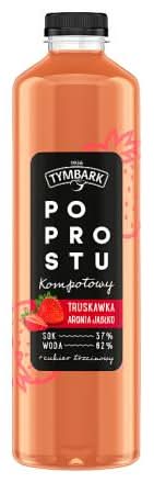 Tymbark Po Prostu Napój Kompotowy Truskawka Aronia Jabłko 1,25 L
