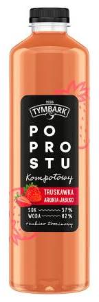 Tymbark Po Prostu Napój Kompotowy Truskawka Aronia Jabłko 1,25 L