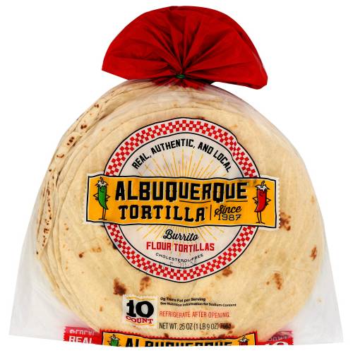 Albuquerque Tortilla Co Burrito Style Flour Tortillas