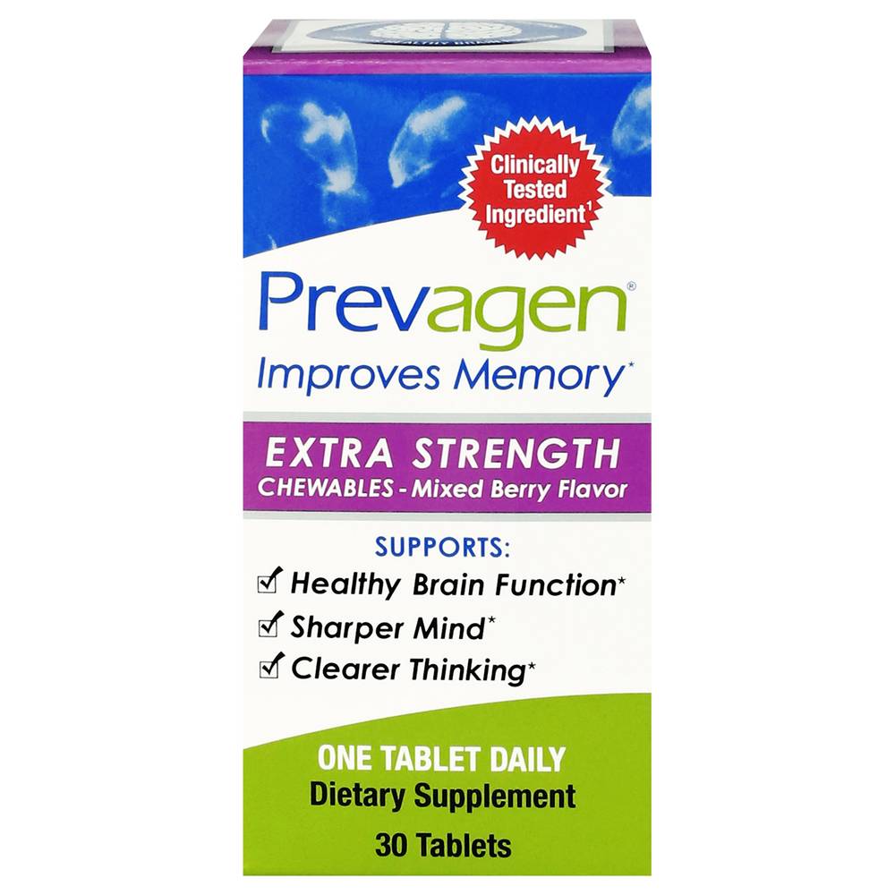 Prevagen Improves Memory Extra Strength Chewable, Mixed Berry (30 ct)