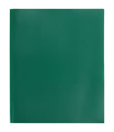 Solid 2-Pocket 3-Prong Portfolio Folder Green