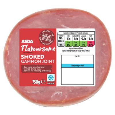 ASDA Flavoursome Smoked Gammon Joint (750g)