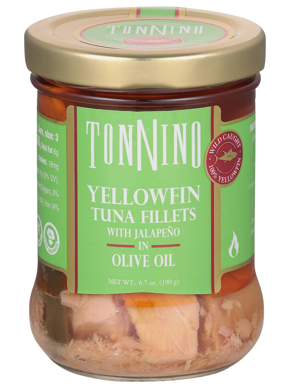 Tonnino Tuna Fillets With Jalapeno in Olive Oil (6.7 oz)