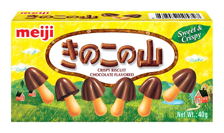 明治香菇造型餅乾-巧克力口味(盒裝)40g <40g克 x 1 x 1BOX盒>