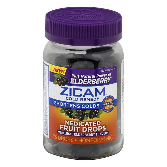 Zicam Cold Remedy Medicated Elderberry Drops (25 drops)