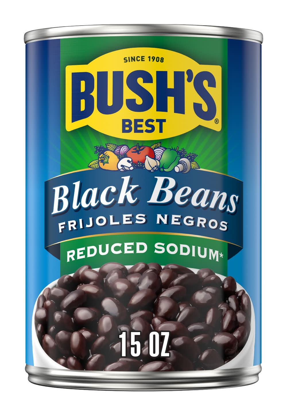 Bush's Best Reduced Sodium Black Beans (15 oz)