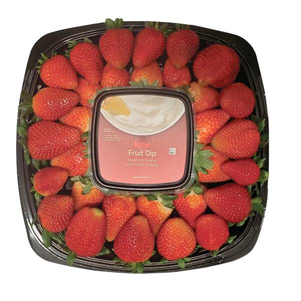 10" Strawberry Tray w/Dip Great For Any Party