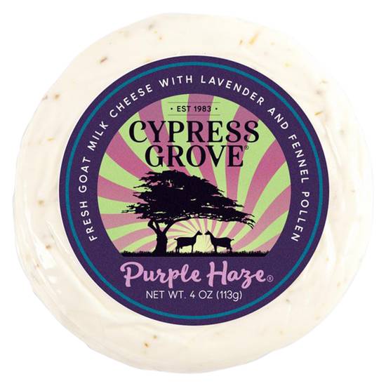 Order Cypress Grove Purple Haze Cheese 4oz food online from Everyday Needs By Gopuff store, Fairfield on bringmethat.com