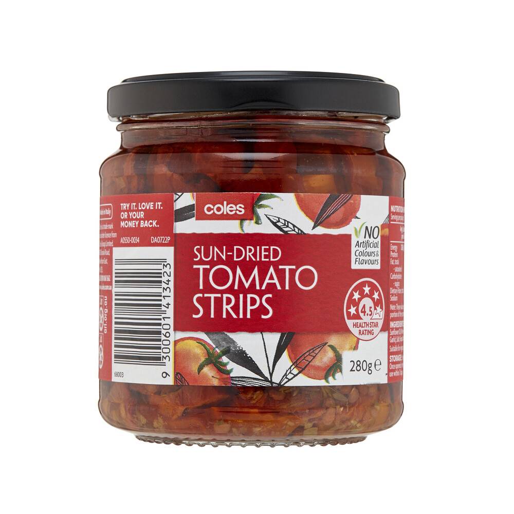 Coles Sun-Dried Tomato Strips (280g)