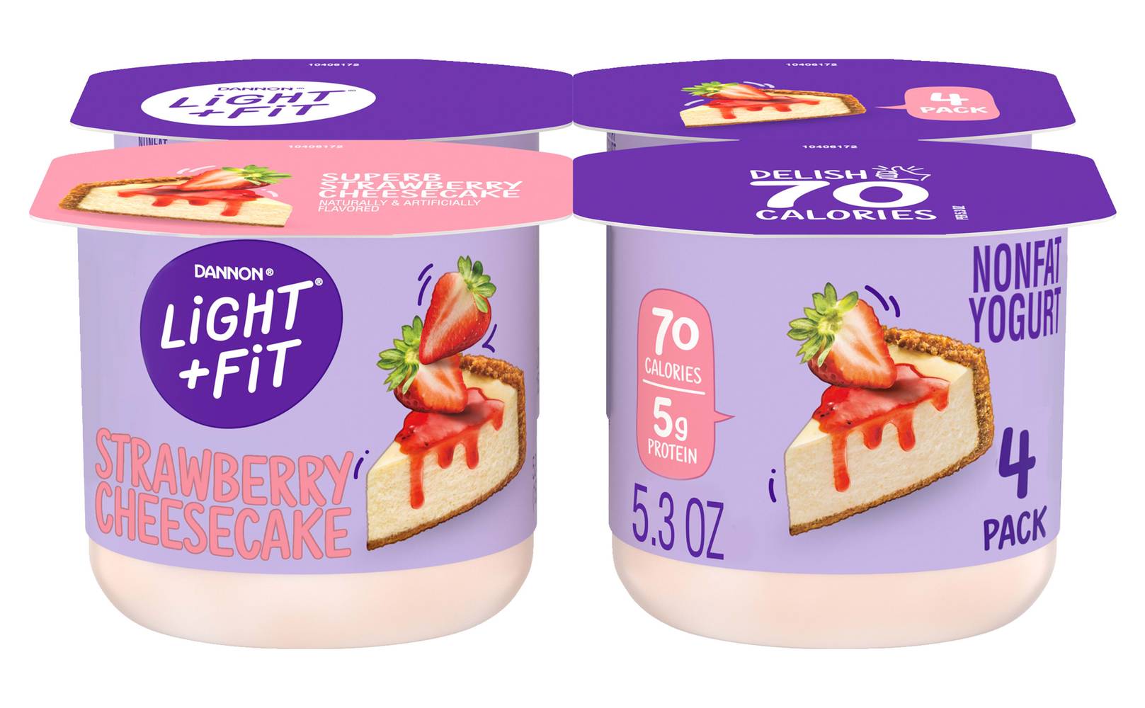 Light + Fit Strawberry Cheesecake Nonfat Yogurt (1.32 lbs)