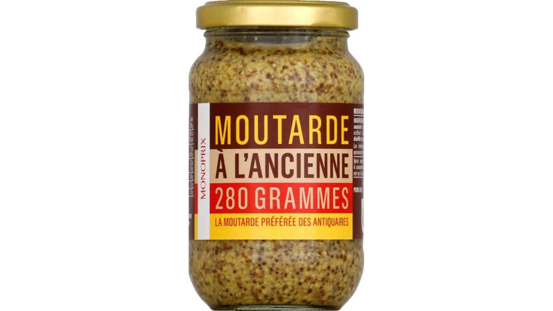 Monoprix - Moutarde à l'ancienne (280g)
