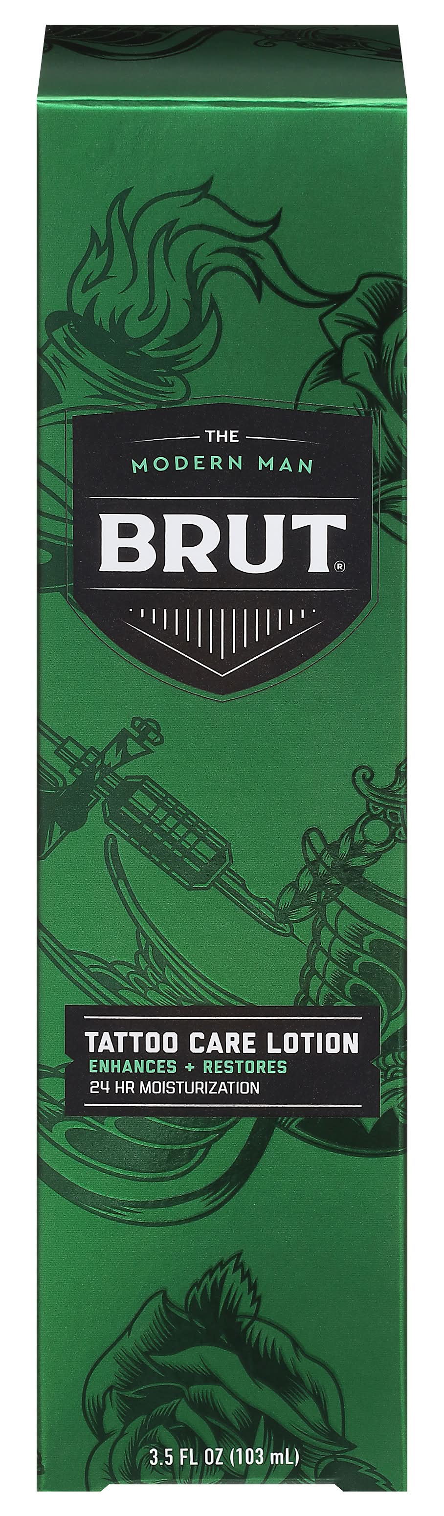 Brut The Modern Man Enhances+ Restores Tattoo Care Lotion (3.5 fl oz)