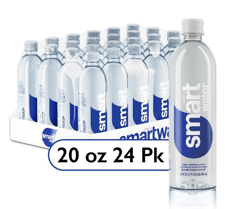 Smartwater Vapor Distilled Premium Water (24 x 20 fl oz)