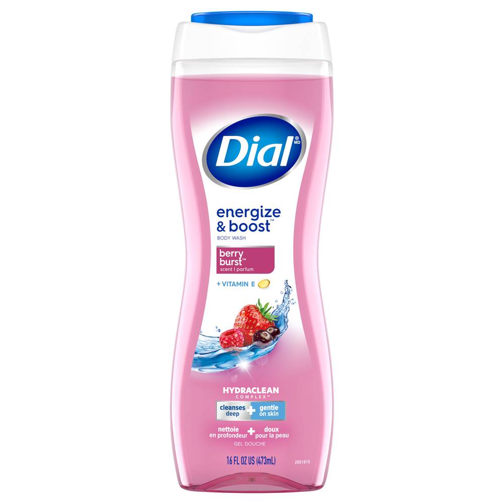 Dial Energize & Boost Berry Burst Scent Body Wash