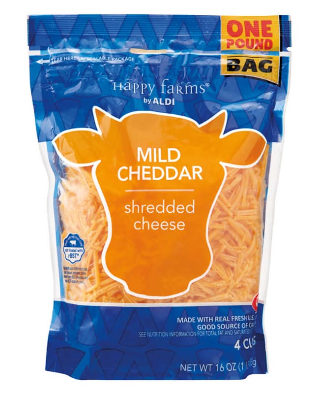 Happy Farms Mild Cheddar Shredded Cheese (16 oz)