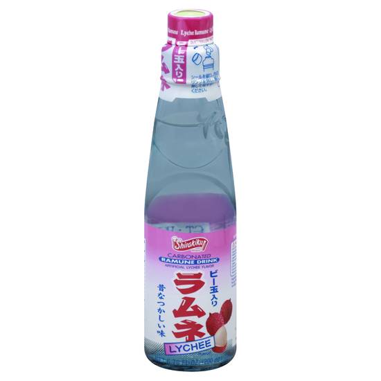 Shirakiku Lychee Ramune Drink (6.76 fl oz)