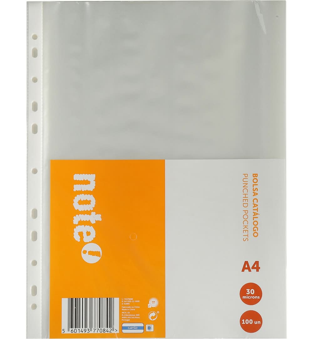Bolsa Catálogo 30Microns 100 Unidades Note!