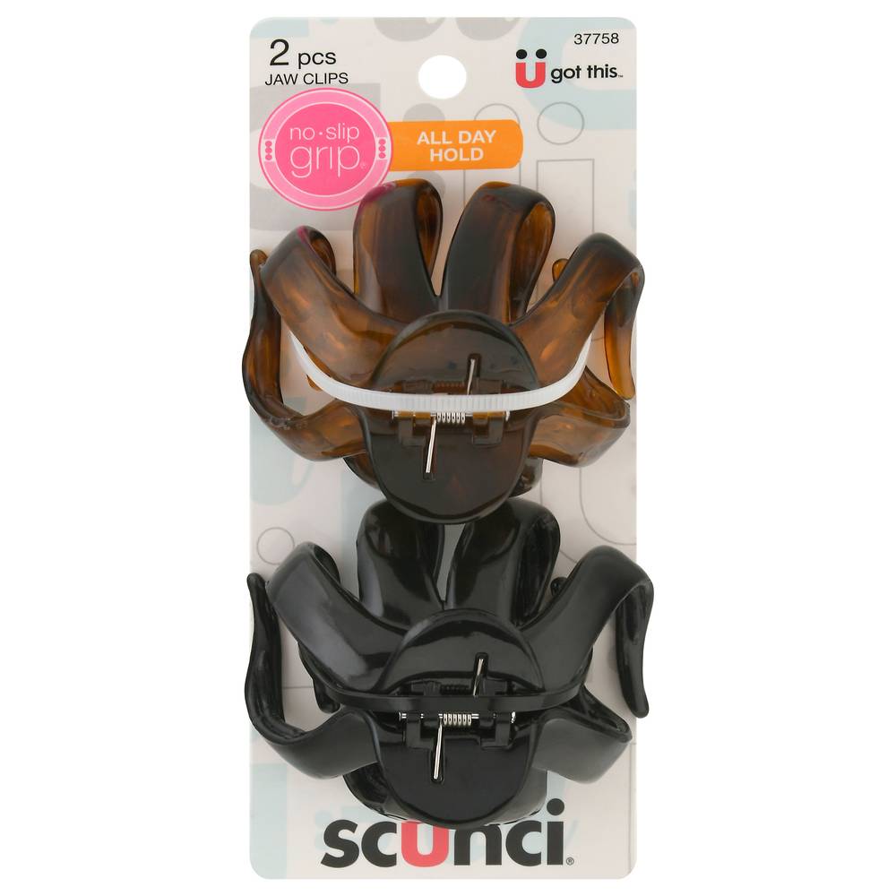 Scunci No Slip Claw Hair Clips (2 ct)