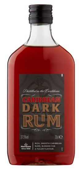 Morrisons Caribbean Dark Rum (350ml)