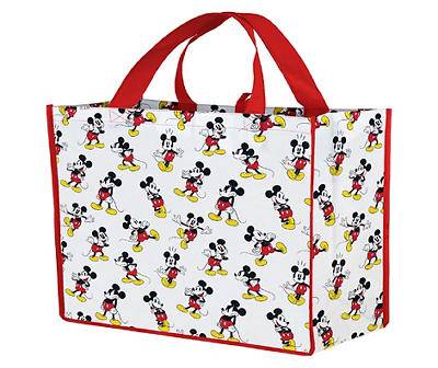 Disney Mickey Mouse Tote Bag (xl/white - red)