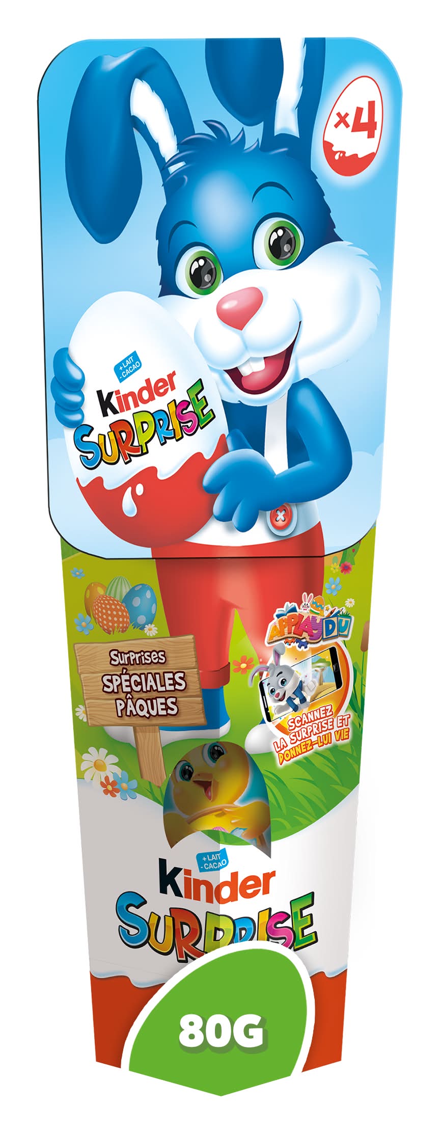 Kinder Surprise - Œufs chocolat au lait - sélection chocolats de pâques (80g)