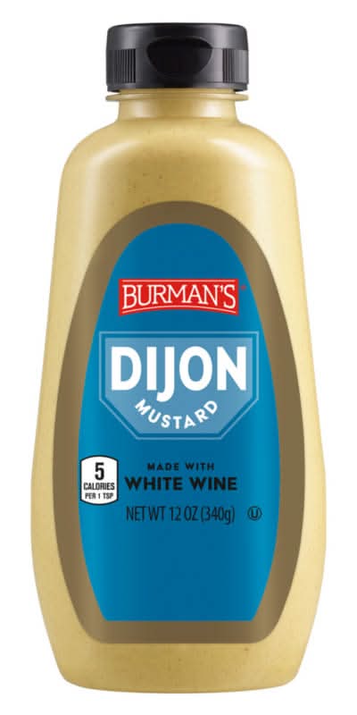 Burman's White Wine Mustard, Dijon (12 oz)